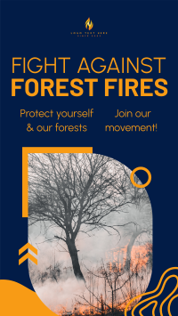 Fight Against Forest Fires Facebook story Image Preview