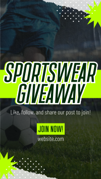 Sportswear Giveaway Instagram reel Image Preview