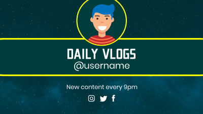 Daily Vlogger YouTube cover (channel art) Image Preview