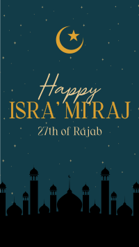 Isra' Mi'raj Spiritual Night YouTube Short Design