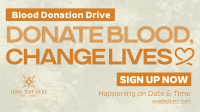 Minimalist Blood Donation Animation Preview