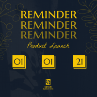 Reminder Product Launch Instagram Post Design