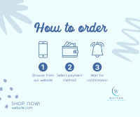 Order Process Tutorial Facebook post Image Preview
