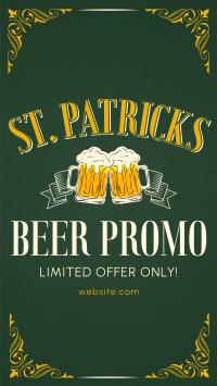 Paddy's Day Beer Promo TikTok video Image Preview