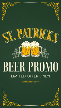 Paddy's Day Beer Promo TikTok Video Image Preview