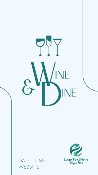 Wine and Dine Night Facebook story