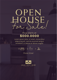 Open Grey House Flyer Image Preview