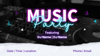 Live Music Party Facebook Event Cover Design