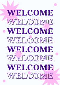 Welcome Shapes Flyer Image Preview