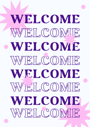 Welcome Shapes Flyer Image Preview