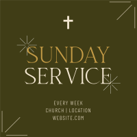 Earthy Sunday Service Linkedin Post Image Preview