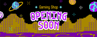 Pixel Space Shop Opening Facebook cover Image Preview