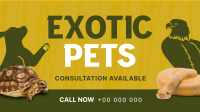 Exotic Vet Consultation Facebook Event Cover Design