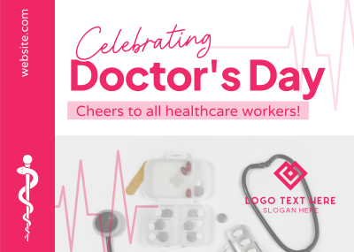 Celebrating Doctor's Day Postcard Image Preview