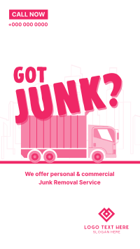Got Junk? Instagram Story Design