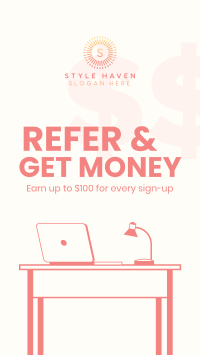 Refer And Get Money Facebook story Image Preview