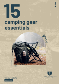 Camping Bag Flyer Design