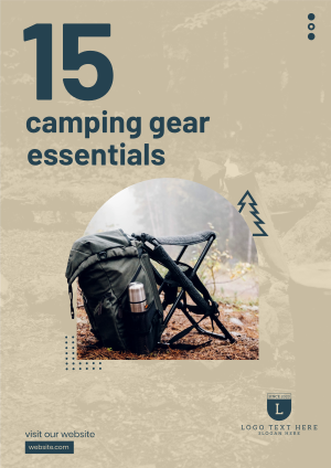 Camping Bag Flyer Image Preview