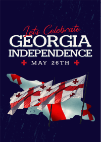 Let's Celebrate Georgia Independence Poster Image Preview