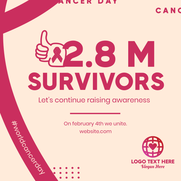 Cancer Survivor Instagram Post Design Image Preview