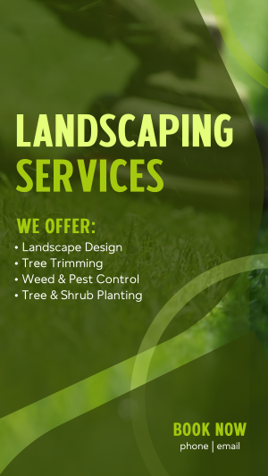 Professional Landscaping Facebook story Image Preview