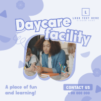 Cute Daycare Facility Instagram Post Design
