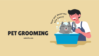 Grooming Cat Facebook event cover Image Preview