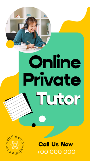 Online Private Tutor Instagram story Image Preview