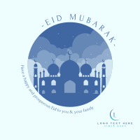 Happy Eid Mubarak Instagram Post Design