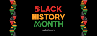 Black History Triangles Facebook Cover Design
