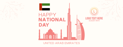 UAE National Day Landmarks Facebook cover Image Preview