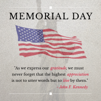 Gratitude Memorial Day Instagram post Image Preview