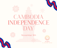 Cambodia Independence Festival Facebook Post Design
