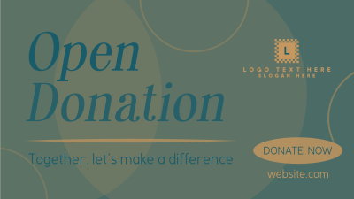 Together, Let's Donate Facebook event cover Image Preview
