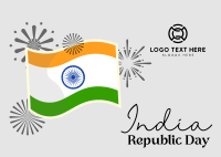 India Day Flag Postcard Image Preview