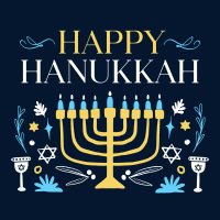 Peaceful Hanukkah Instagram post Image Preview