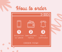 Order Process Tutorial Facebook post Image Preview