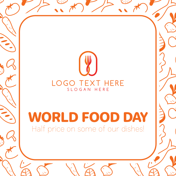 World Food Day Pattern Instagram Post Design Image Preview