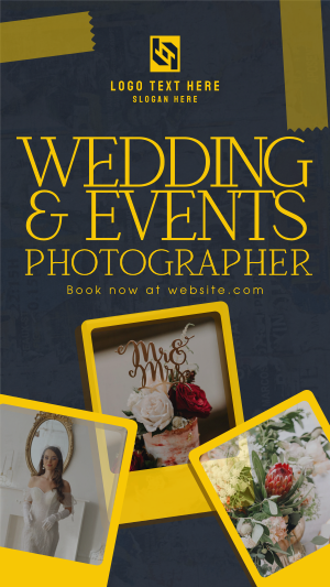 Rustic Wedding Photographer Instagram story Image Preview