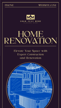 Modern Nostalgia Home Renovation Facebook Story Design