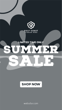 Summer Sale Splash YouTube Short Image Preview