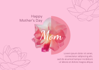 Mothers Day Flower Postcard Design