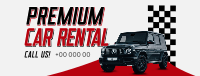 Premium Car Rental Facebook cover Image Preview