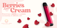 Berries and Cream Twitter Post Design
