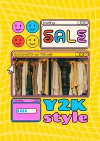 Y2K Fashion Brand Sale Poster Design