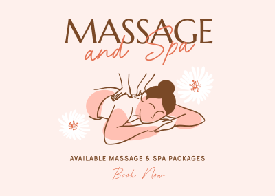 Serene Massage Postcard Image Preview