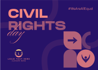 Civil Rights Day Postcard Design