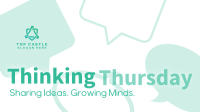 Minimalist Thinking Thursday Facebook Event Cover Design