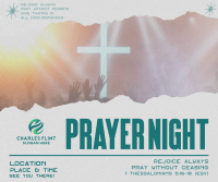 Modern Prayer Night Facebook Post Design