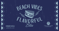 Flavorful Bites at the Beach Facebook Ad Design